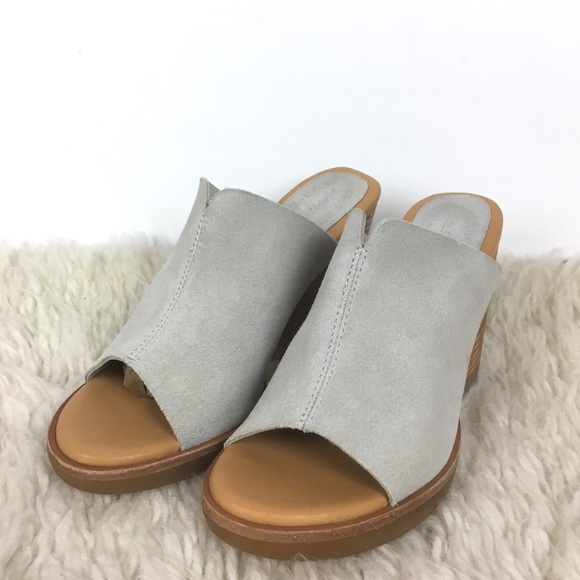 Kork-Ease Shoes - Kork ease Lawton suede block heel mule peep toe